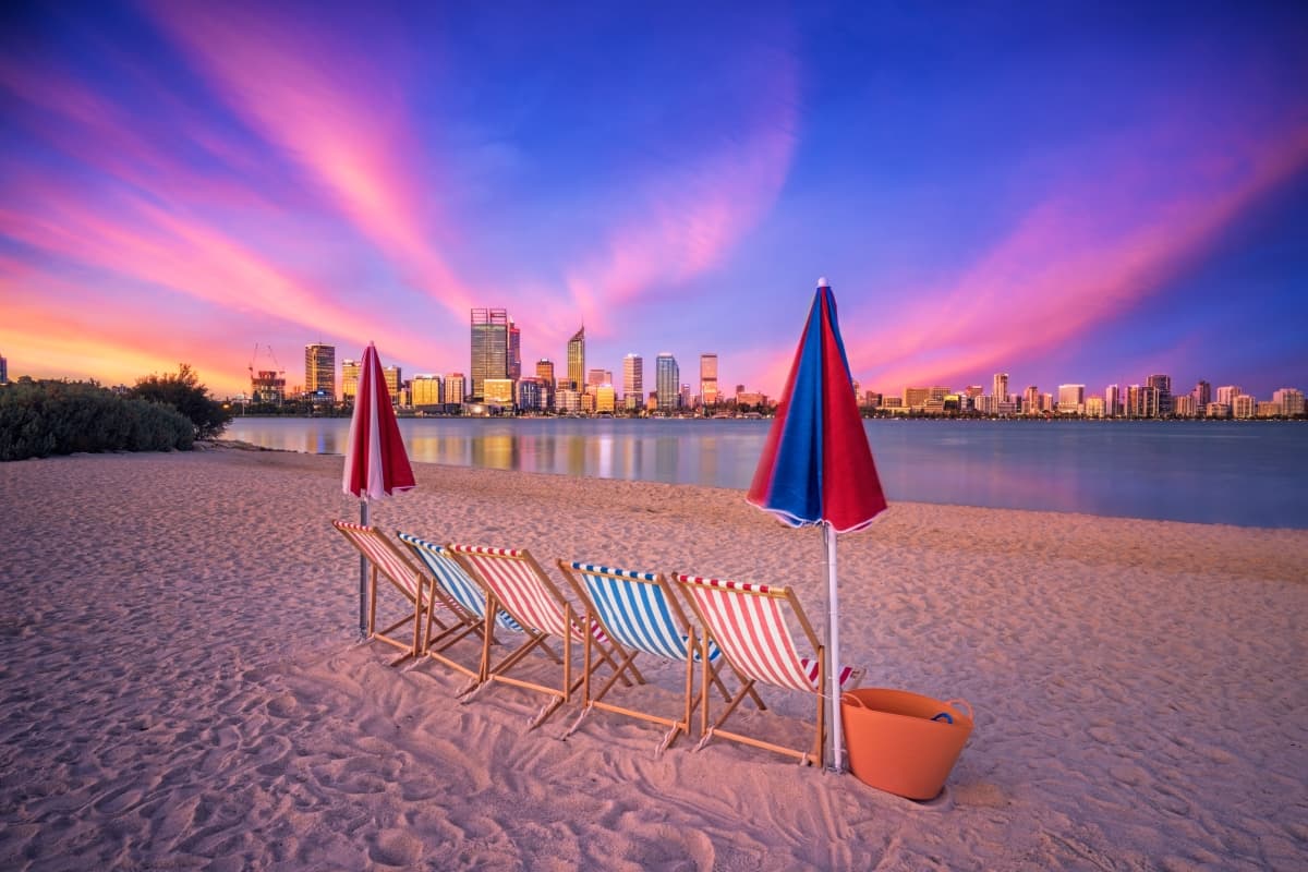 Sunset over Perth