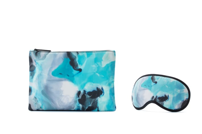 Qantas Business Class amenity kits - Megan Weston Iceland