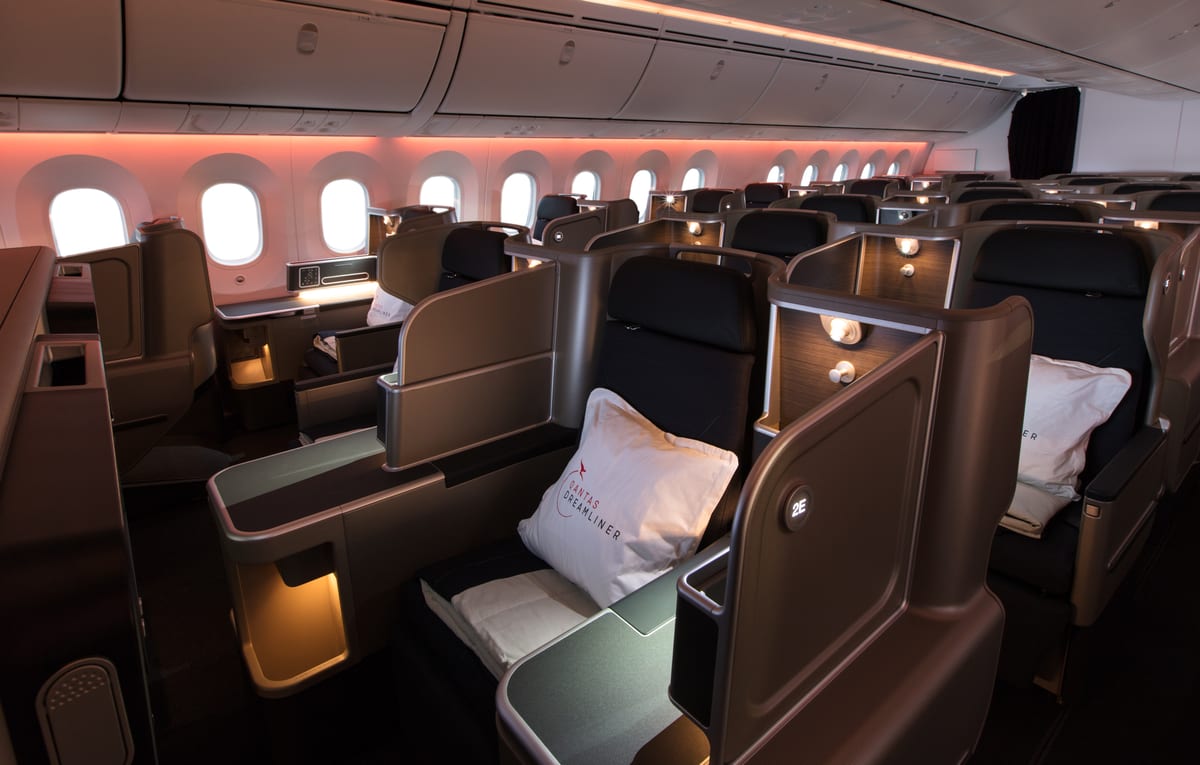 Qantas Business Class Dreamliner