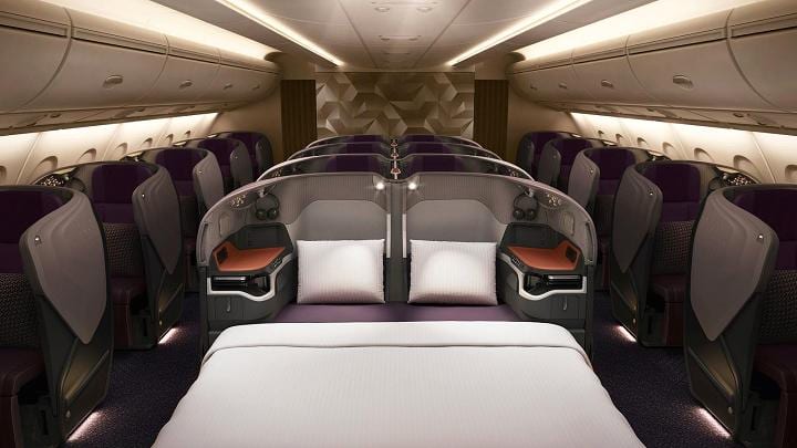 Singapore Airlines Double Bed