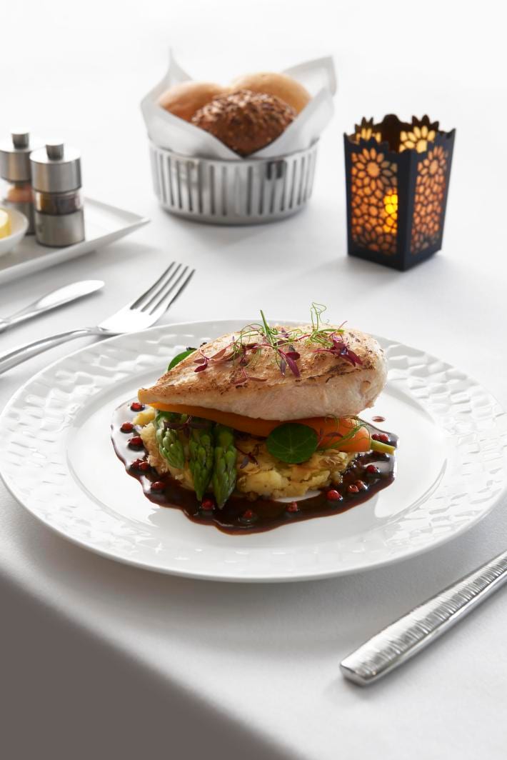 Qatar Airways First and Business Class Meals
