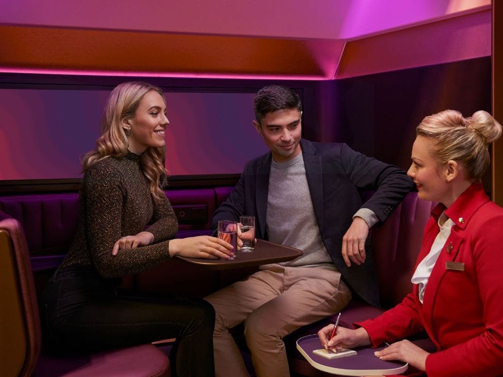 Virgin Atlantic couple in The Booth